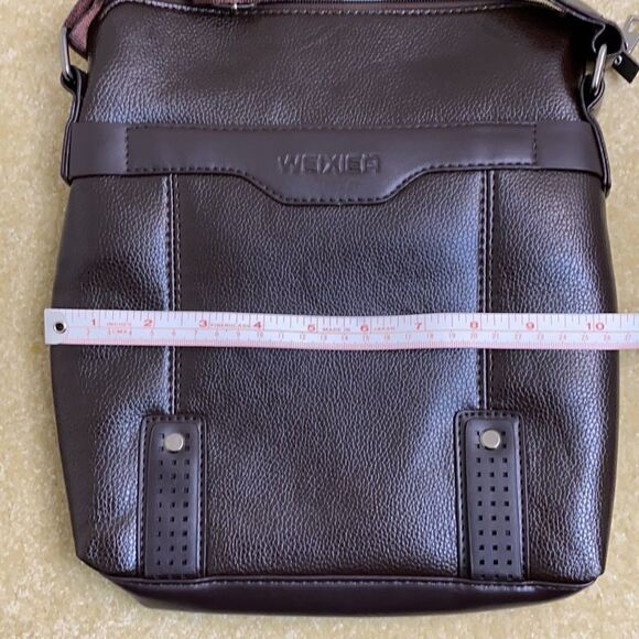 Men’s Shoulder / Messenger Bag Dark Brown - Picture 7 of 10